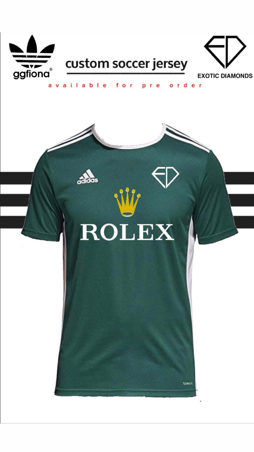 The Rolex custom soccer jersey