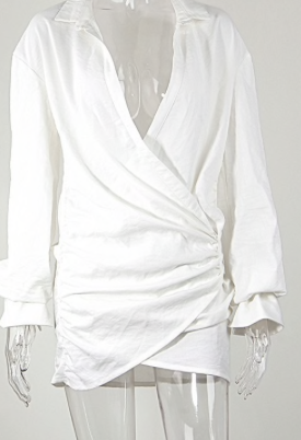 LINEN WHITE DRESS - ggfiona