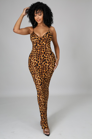 Facetime Me Leopard Dress - ggfiona