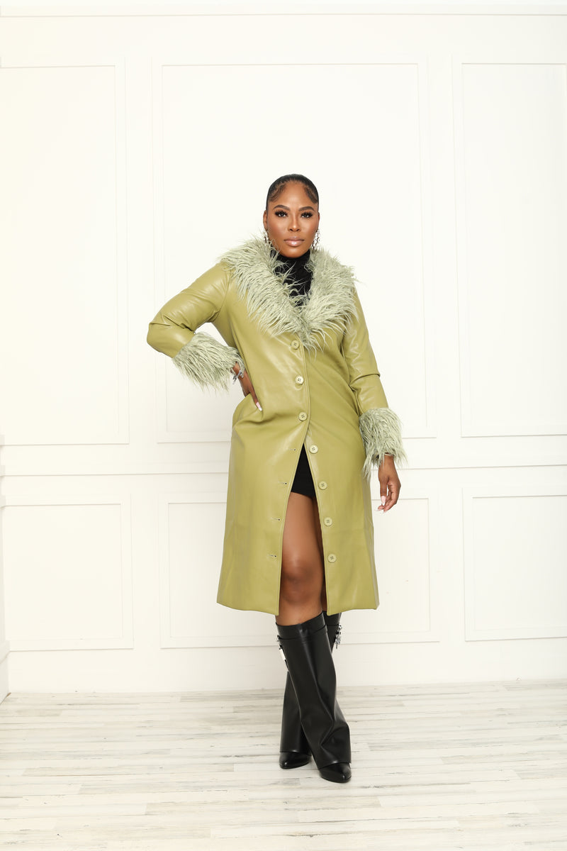 Matcha Fur Jacket | ggfiona