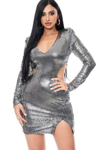 Silver Show Out Dress - ggfiona