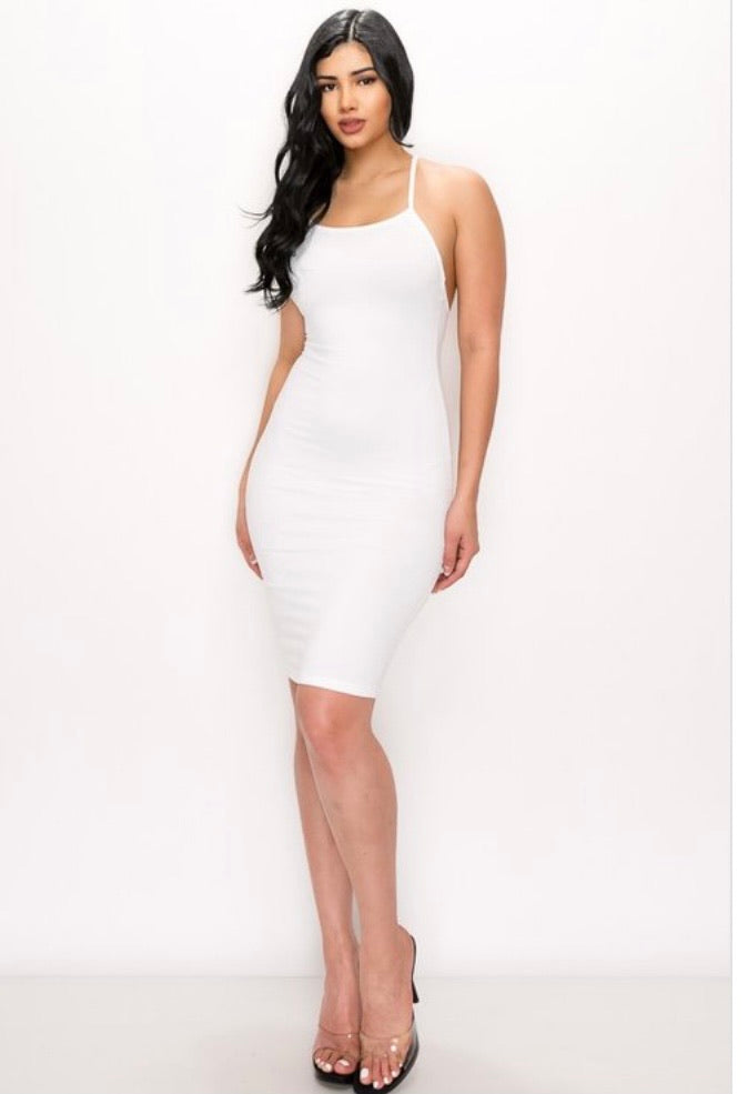 White Simple Dress - ggfiona