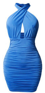 Blue Cross Front dress - ggfiona