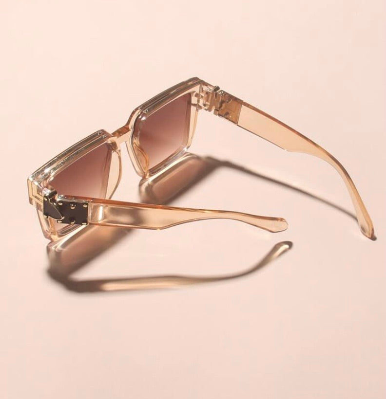 Square Frame Tinted Lens Sunglasses - ggfiona