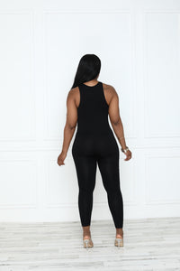 Neckline Fitted Jumpsuit