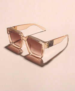 Square Frame Tinted Lens Sunglasses - ggfiona