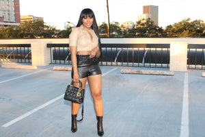 Faux Leather Crop - ggfiona