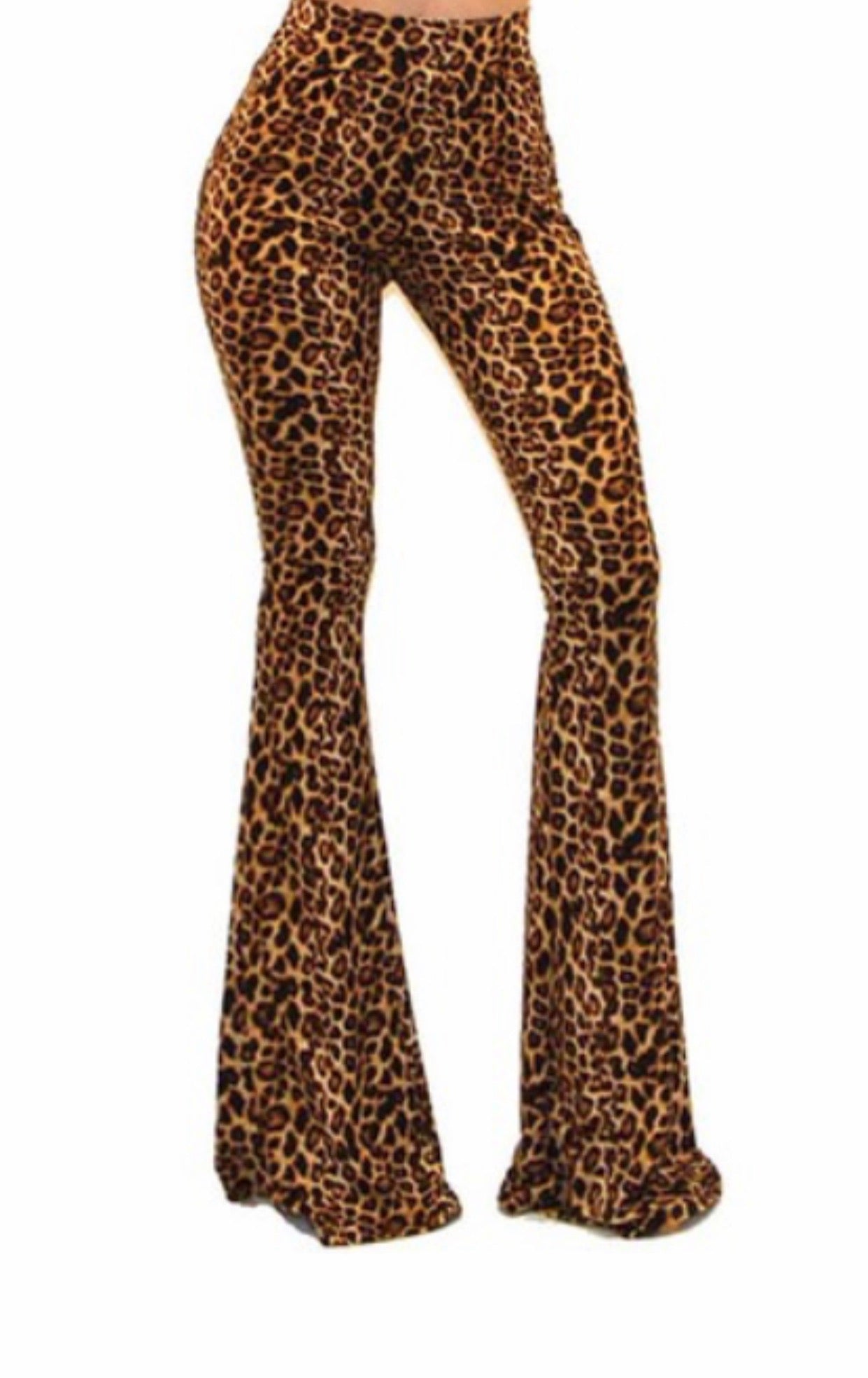 Leopard Bellbottom pants - ggfiona