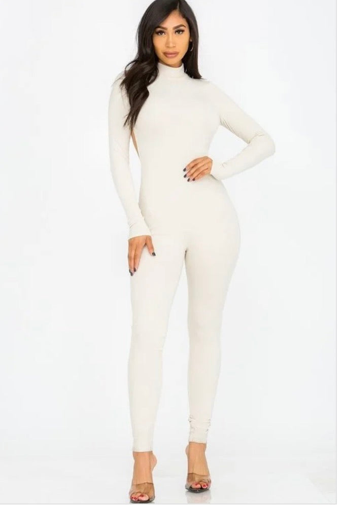 Nude fitting backless jumpsuit - ggfiona